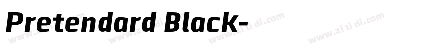 Pretendard Black字体转换